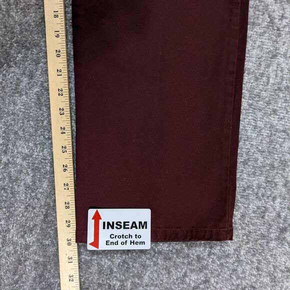 LEE Relaxed Fit Straight Leg‎ Jeans Women Size 18 Inseam 30" Mid-Rise Red - Picture 10 of 10